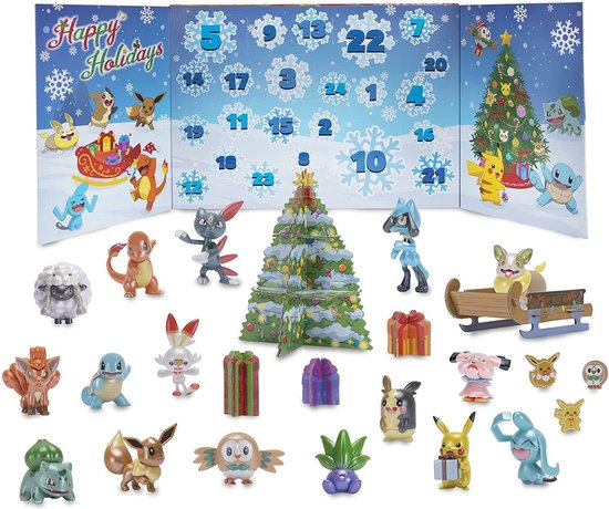 Pokémon Adventskalender 2025 Gevechtsfiguren (59 Stukjes) | De