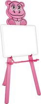 Pilsan Roze Hippo drawing board - Blauw Tekenbord - Schoolbord - Whiteboard- Schrijfbord kinderen