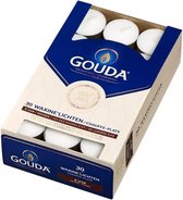 Gouda Waxinelicht wit 8 uur