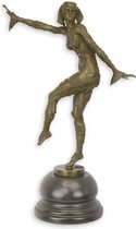 Bronzen Beeld Dansende Zuster 24x13x38 cm