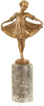 Bronzen Beeld Genaamd Lilli 14x6x31 cm