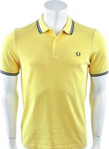 Fred Perry - Twin Tipped Shirt - Gele Polo - S - Geel