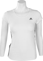 adidas Essential MF 3 Stripes Tee - Sportshirt -  Dames - Maat 42 - White;Black