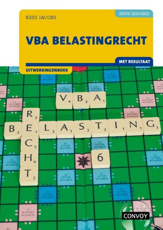 VBA Belastingrecht 2021/2022 Uitwerkingenboek - cover