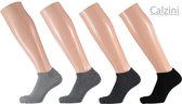 Calzini - 8 paar - Sneakersokken - Enkelsokken - Korte sokken - 100% katoen - Grijs Mix - Maat 40-46