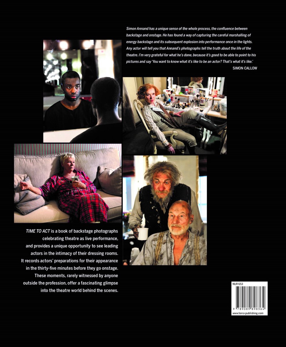 Time to ACT: An Intimate Photographic Portrait of Actors Backstage - back cover