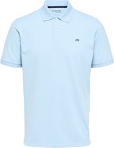 SELECTED HOMME WHITE SLHAZE SS POLO W NOOS  Poloshirt - Maat M