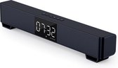 Zwarte Gaming Soundbar met klok