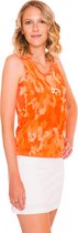 ONCOURT Camo Tanktop Tennis- & Padelkleding Dames Oranje - Maat L