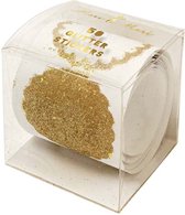 Stickers op rol - goud glitter