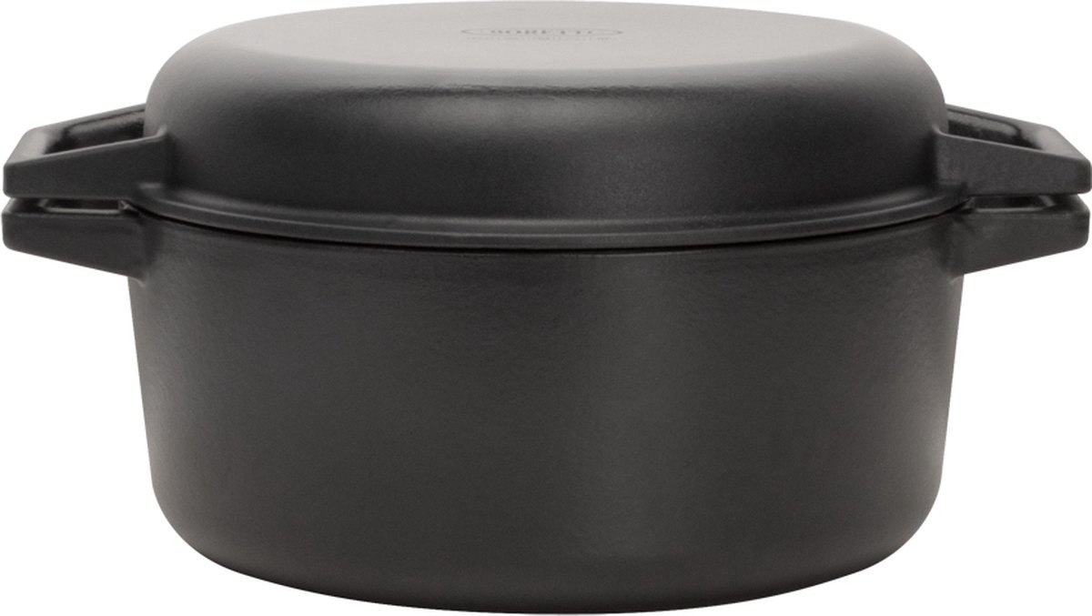 Boretti Solido Dutch Oven met Grilldeksel Ø 26 cm