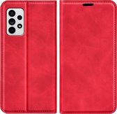 Hoesje Geschikt voor Samsung Galaxy A33 Portemonnee Book Case - Kunstleer - Rood