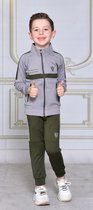Trainingspak / Sportset - Sportvest & Broek -  128/134 - Jongens Grijs