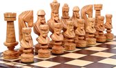 Chess the Game - Luxe grote handgemaakt schaakbord met prachtige handgemaakte schaakstukken - EYECATCHER!!