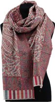 Beige kani sjaal - 180 x 70 cm - luxe shawl omslagdoek - 100% wol
