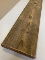 Steigerhouten plank - Gebruikt hout - 50x19,5x3 cm - Geschuurd - kant en klaar - donker hout