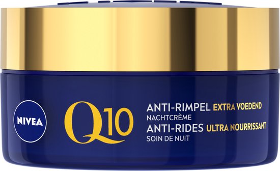 NIVEA Q10 Power +Extra Voedend Anti-Rimpel - Nachtcrème - Droge huid - 50 ml