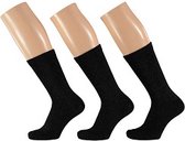 Dames sokken Fashion | Zwart | 6-Pak | Maat 35/42 | Damessokken maat 35 38 | Damessokken maat 39 42 | Sokken Dames | Sokken Dames 39 42 | Multipack sokken | Apollo