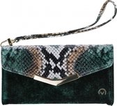 Apple iPhone 6 Hoesje - Mobilize - Velvet Serie - Kunstlederen 2in1 Case / Clutch - Green Snake - Hoesje Geschikt Voor Apple iPhone 6