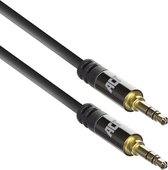 ACT Audio Kabel 3,5 mm Jack, Stereo Aux Kabel Universeel, Verguld, 1,5 meter  – AC3610