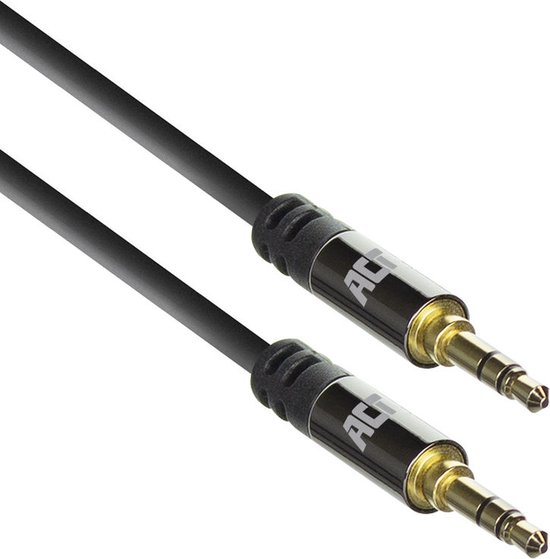 Werkelijk klasse Blind vertrouwen ACT Audio Kabel 3,5 mm Jack, Stereo Aux Kabel Universeel, Verguld, 1,5  meter – AC3610 | bol.com