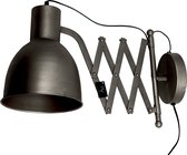 Leeslamp - Wandlamp - Wandlamp zwart - Muurlamp - Industrieel - Zwart - 40 cm