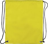 Gymtas basic - rugtas - zwemtas - sporttasje met rijgkoord - geel