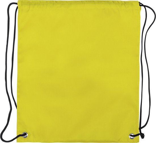 Sac de sport basic - sac à dos - sac de natation - sac de sport avec cordon de serrage - jaune