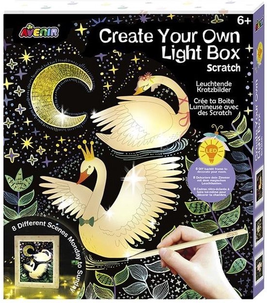 Avenir Make Your Own Light Box Led Junior 24 X 28 Cm 13 pièces
