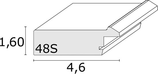 Deknudt Frames fotolijst S48SH7 - grijs-beige houttint - 20x30 cm