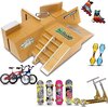 foto van Fingerboard Skatepark - Tech Deck Inclusief 17 Accessoires - Fingerboard Ramps - Mini Skateboard - Inclusief 3 fietsen, 3 waveboards, 3 steps, 4 skates en 4 skateboards