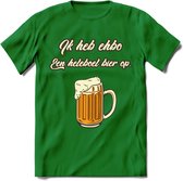 Ik Heb EHBO T-Shirt | Bier Kleding | Feest | Drank | Grappig Verjaardag Cadeau | - Donker Groen - 3XL