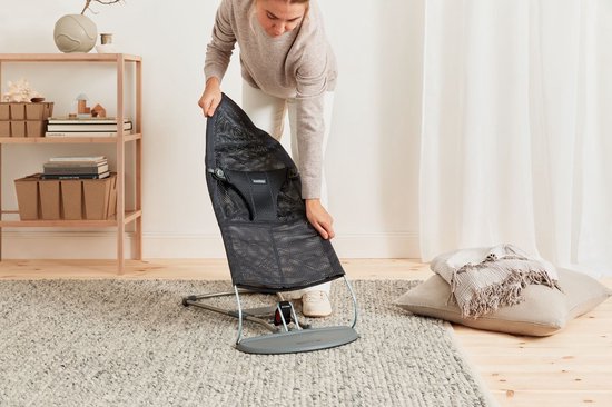 BabyBjörn Wipstoel Bliss - Mesh - Antraciet - Ergonomisch - Verstelbaar - Inklapbaar — afbeelding 4