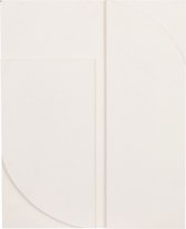 Mica Decorations Anke Muurdecoratie - L40 x B50 x H2 cm - Gebroken wit