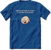 Abraham onze klusser T-Shirt | Grappig Abraham 50 Jaar Verjaardag Kleding Cadeau | Dames – Heren - Donker Blauw - S