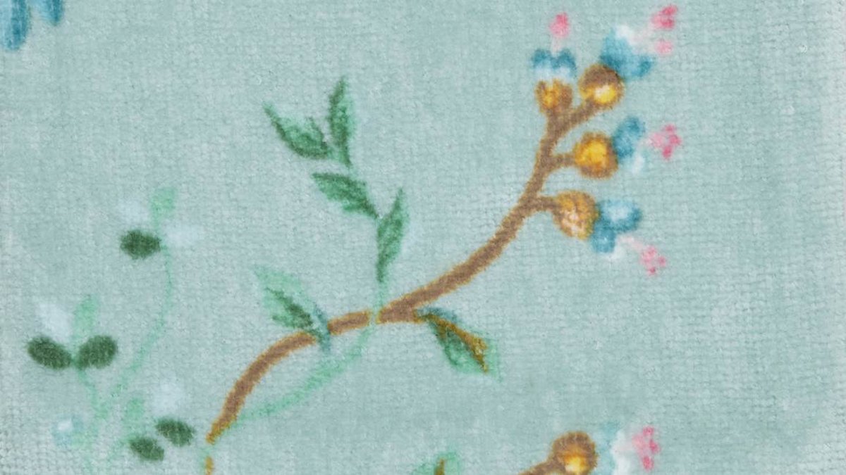Pip Studio Les Fleurs set van 3 Washandjes - Blauw