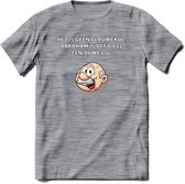 Het is geen flauwekul T-Shirt | Grappig Abraham 50 Jaar Verjaardag Kleding Cadeau | Dames – Heren - Donker Grijs - Gemaleerd - S