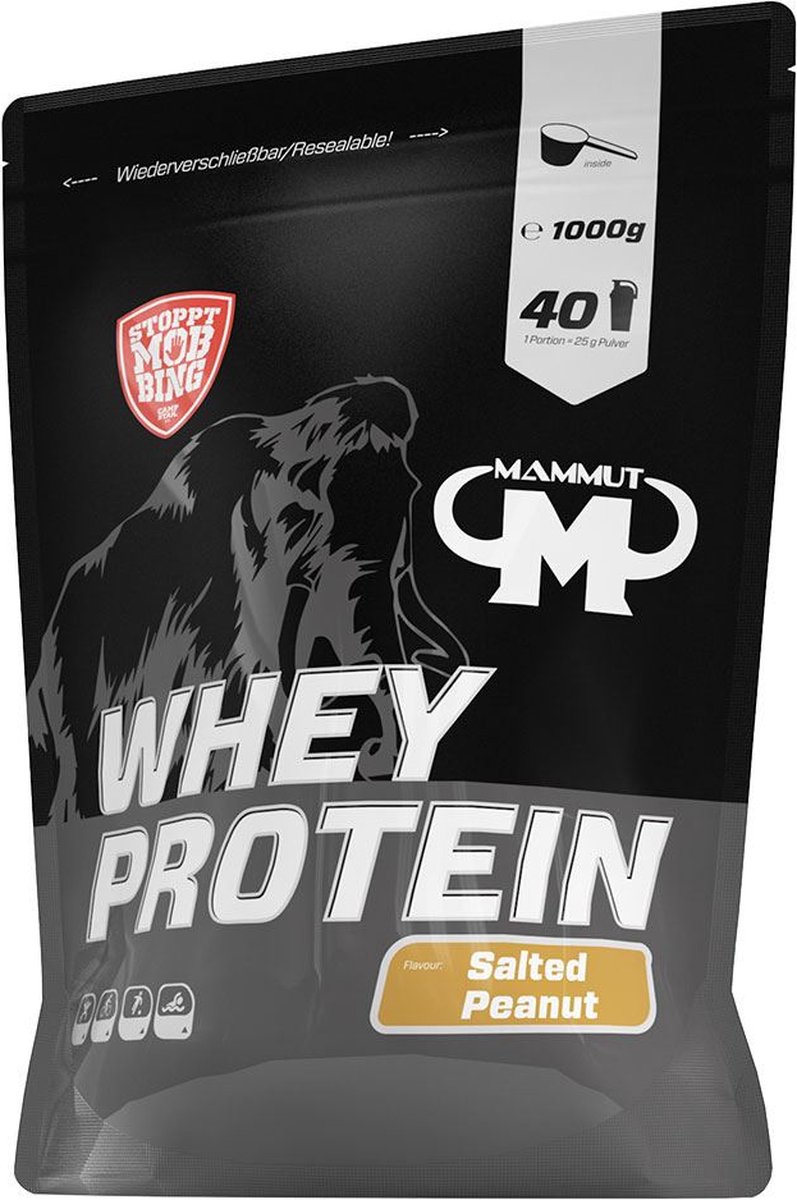 Mammut Whey Protein (1000g) Salted Peanut - Eiwitten - Wei-eiwit concentraat