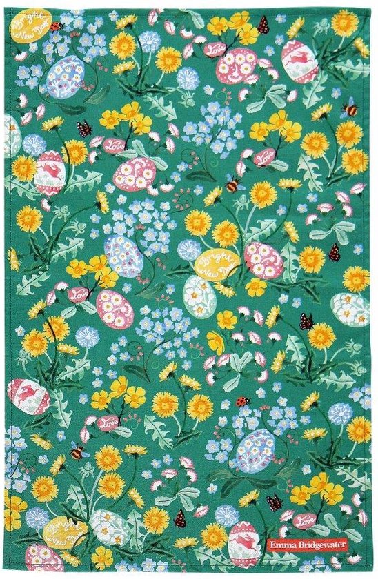 Pasen - Emma Bridgewater Theedoek - Textiel Tea Towel Easter Hunt met paaseieren