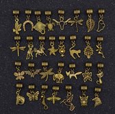 30 stuks bedels - hangers - bronskleurig voor sieraden maken