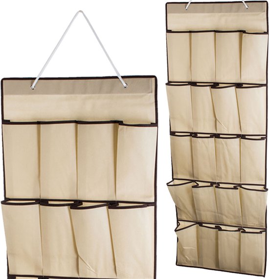 Duo-Pack, 2x Kast organizer 20 vakken, kleding zak voor: ondergoed, sokken, sieraden, make-up etc.