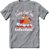 They Call Me Romeo - Valentijn T-Shirt | Grappig Valentijnsdag Cadeautje voor Hem en Haar | Dames - Heren - Unisex | Kleding Cadeau | - Donker Grijs - Gemaleerd - L