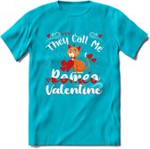 They Call Me Romeo - Valentijn T-Shirt | Grappig Valentijnsdag Cadeautje voor Hem en Haar | Dames - Heren - Unisex | Kleding Cadeau | - Blauw - S