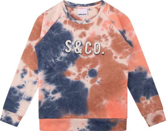 Sweat tie-dye Supply & Co LIAM Pull unisexe - Taille 122-128