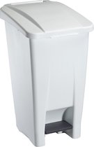Rossignol wielen afvalcontainers met pedaal 60L van polyethyleen