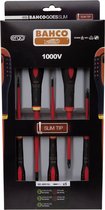 Bahco BE-9881SL BHBE-9881SL Ergo Screwdriver Set with Slim Blades Insulated, Multi-Colour