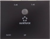 Renkforce 2 poorten DisplayPort-switch Bidirectioneel bruikbaar 3840 x 2160 Pixel