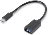 Renkforce USB-kabel USB 3.2 Gen1 (USB 3.0 / USB 3.1 Gen1) USB-C stekker, USB-A bus 15.00 cm Zwart Met OTG-functie, Vergulde steekcontacten