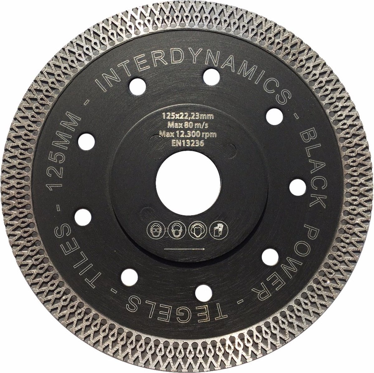 Blackpower diamantzaagblad - 125x22,23mm - droog en nat - 308125