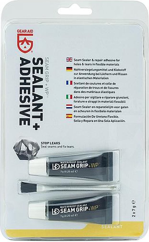 Kit De Réparation Universel McNett SeamGrip - Colle Et Patches Pour Tentes, Vêtements, Matelas Pneumatiques - 9